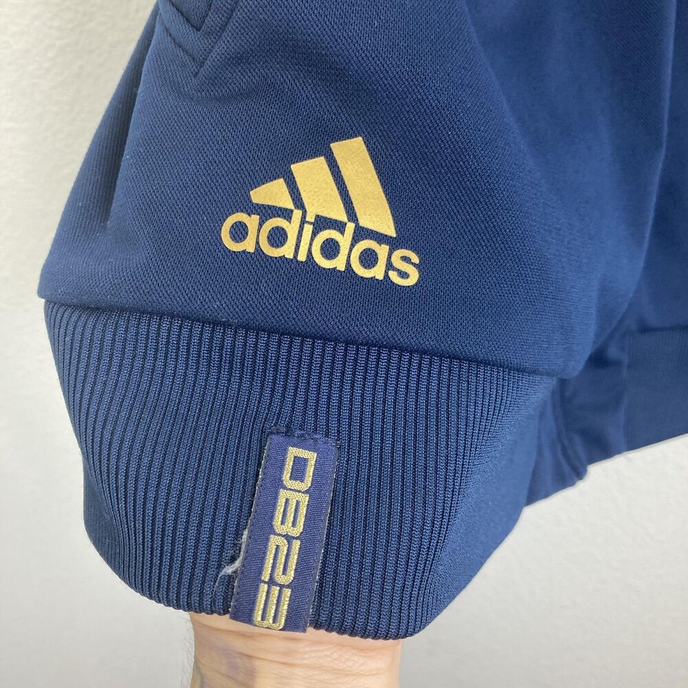 Adidas Jacket Mens Large Navy Blue LA Galaxy DB23 Beckham 25 Soccer Track 2009 - Picture 10 of 16